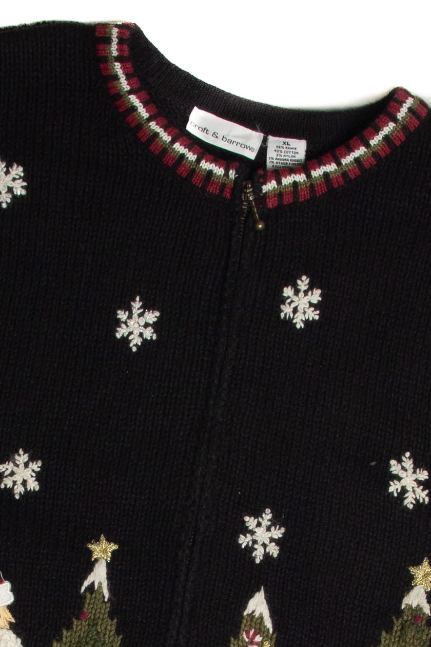 Vintage Black Ugly Christmas Cardigan 62693