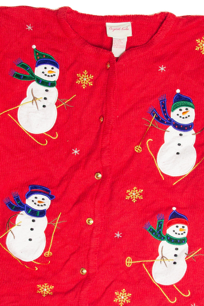 Vintage Red Ugly Christmas Cardigan 63131