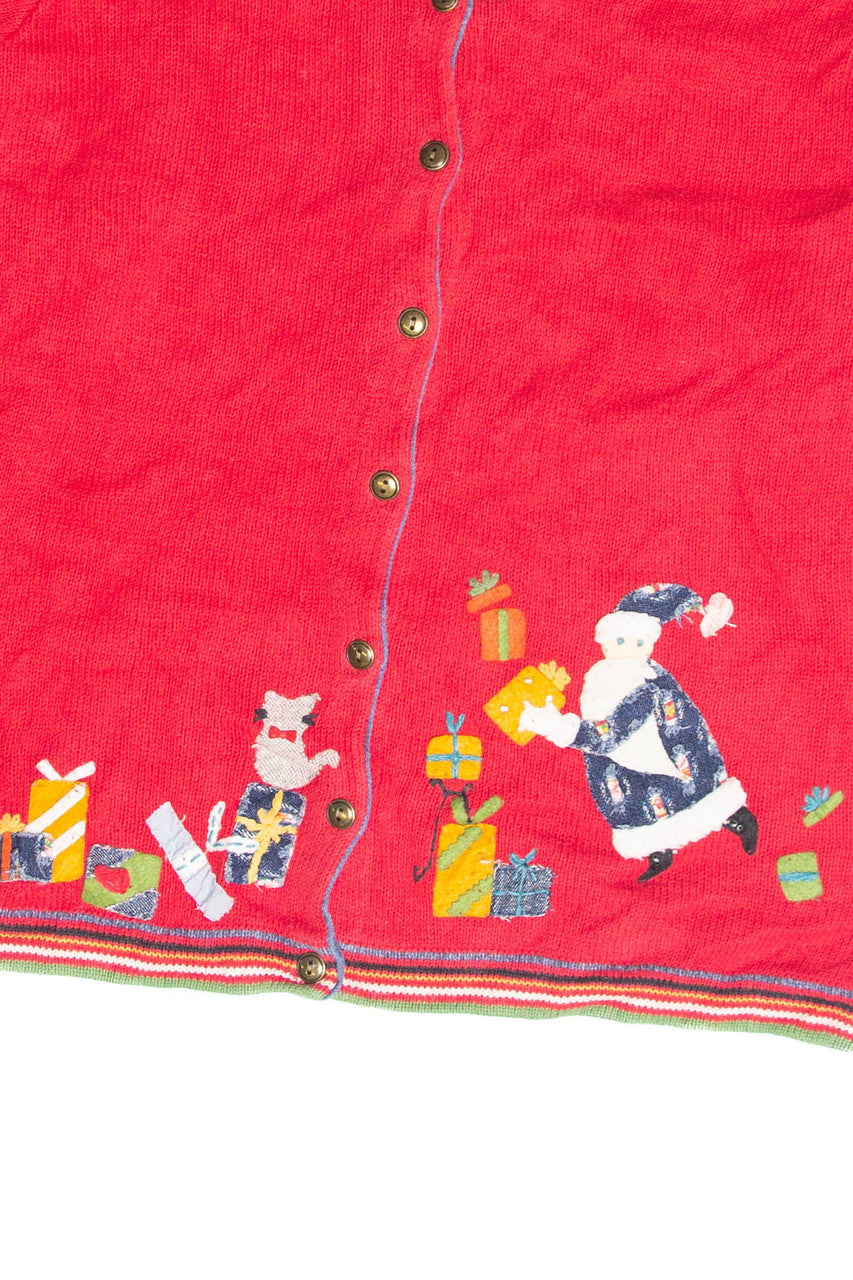 Vintage Red Ugly Christmas Cardigan 63139