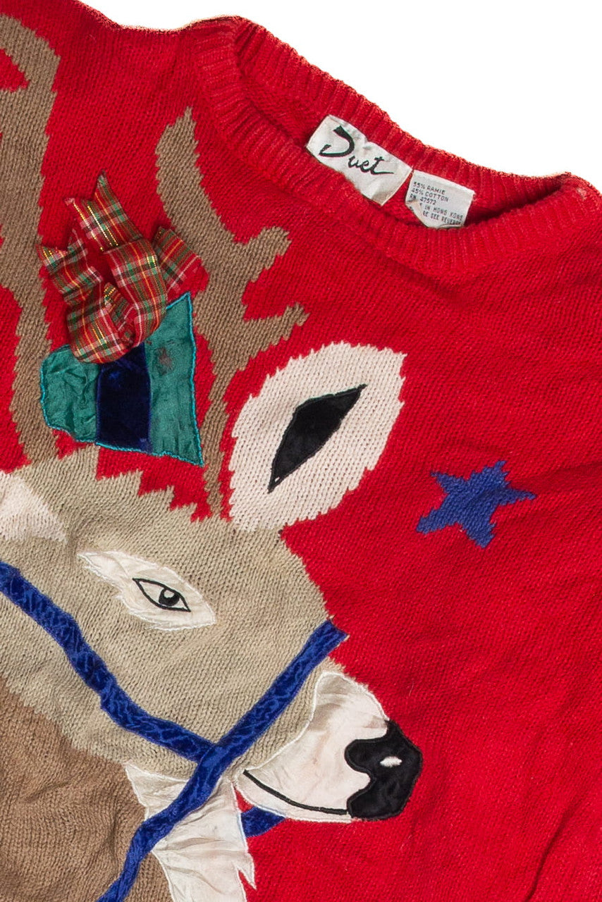 Vintage Red Ugly Christmas Sweater 62865