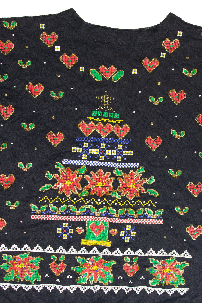 Vintage Black Holiday Sweatshirt 63057