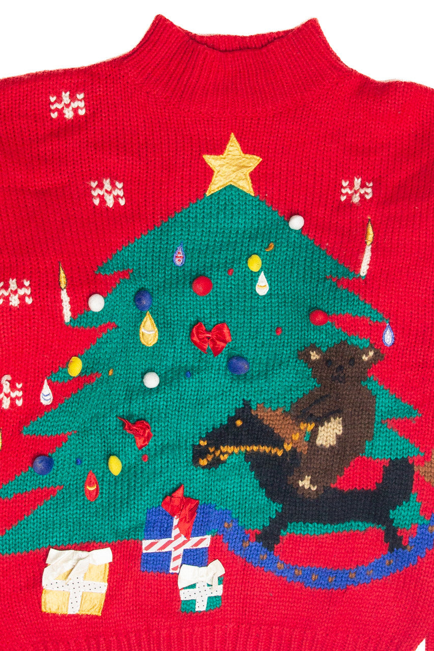 Vintage Red Ugly Christmas Pullover 63308