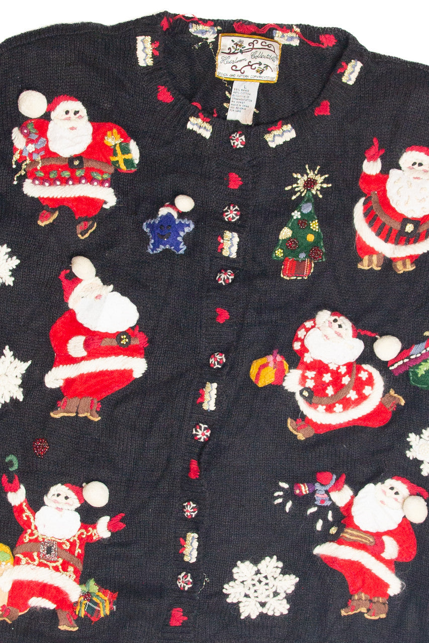 Vintage Black Ugly Christmas Cardigan 63422