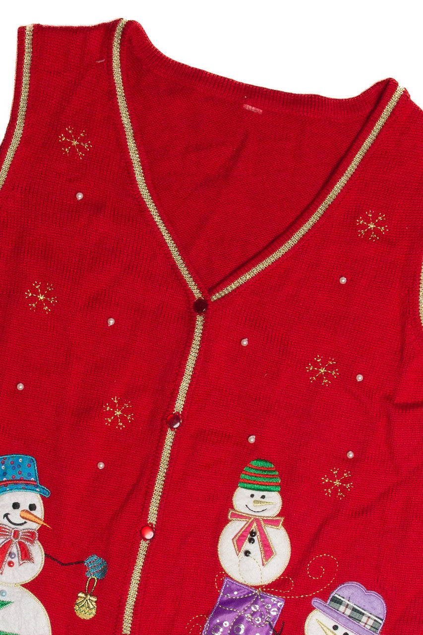 Vintage Red Ugly Christmas Vest 62624