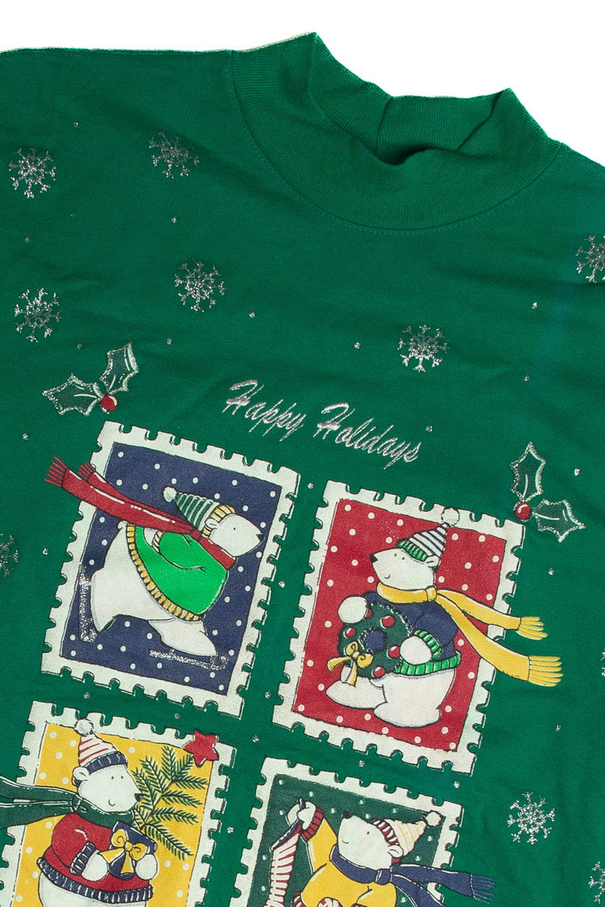 Vintage Green Christmas Sweatshirt 62488
