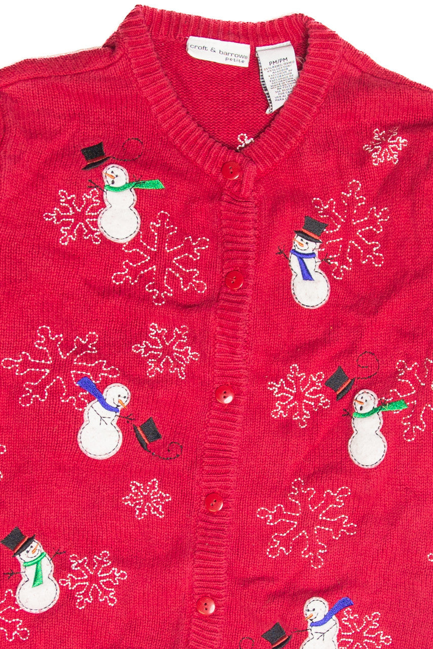 Vintage Red Ugly Christmas Cardigan 63176
