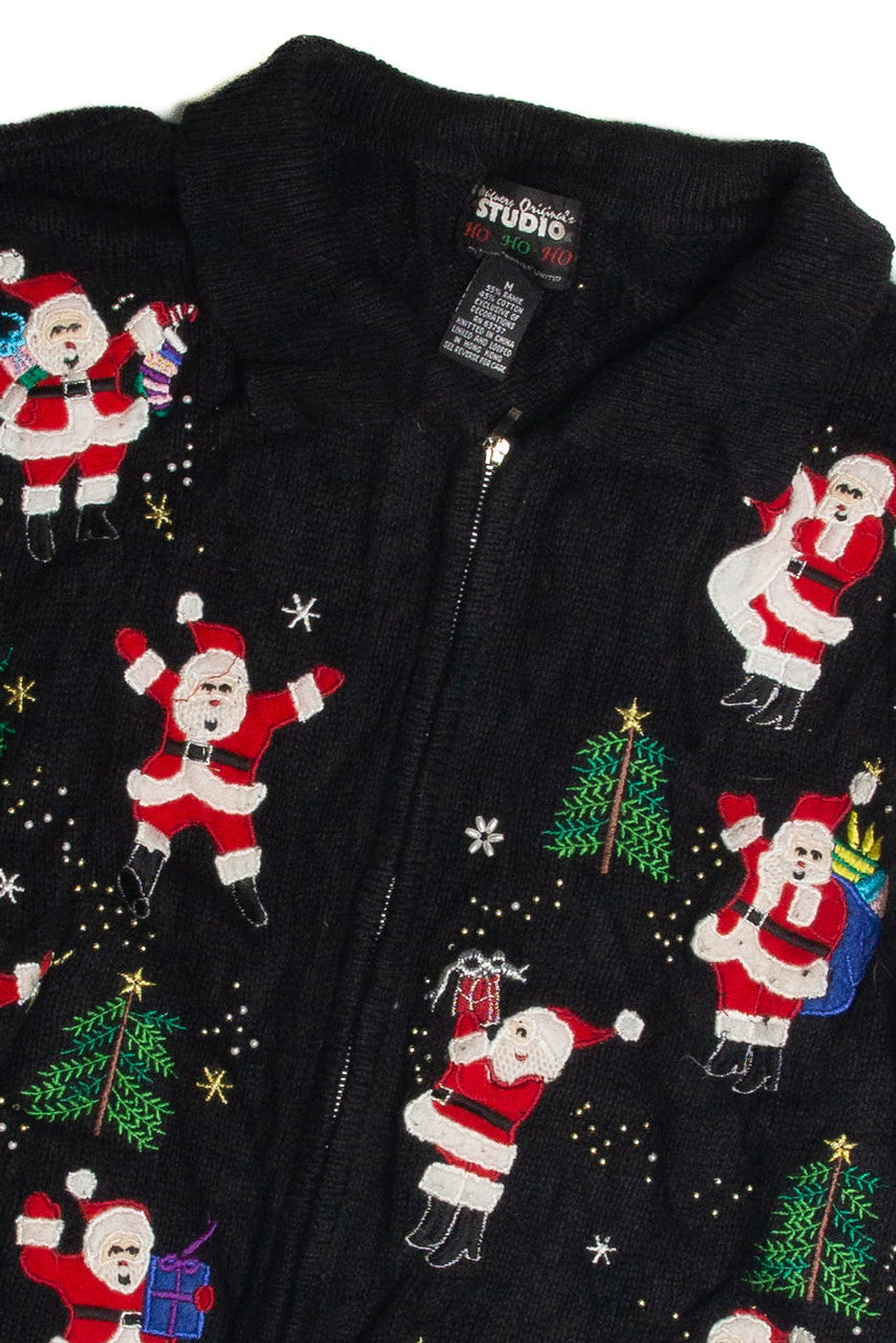 Vintage Black Ugly Christmas Cardigan 59621