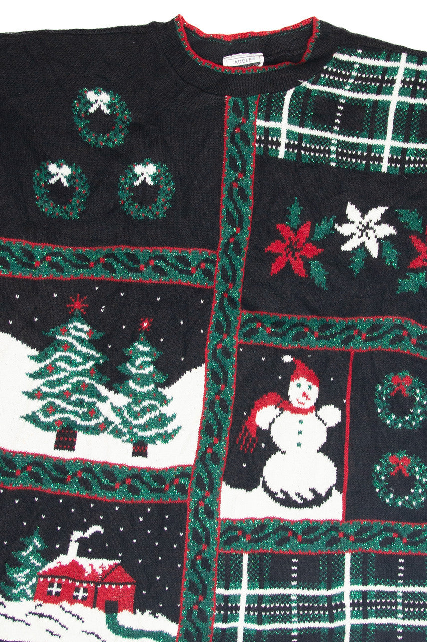 Vintage Black Ugly Christmas Pullover 63290