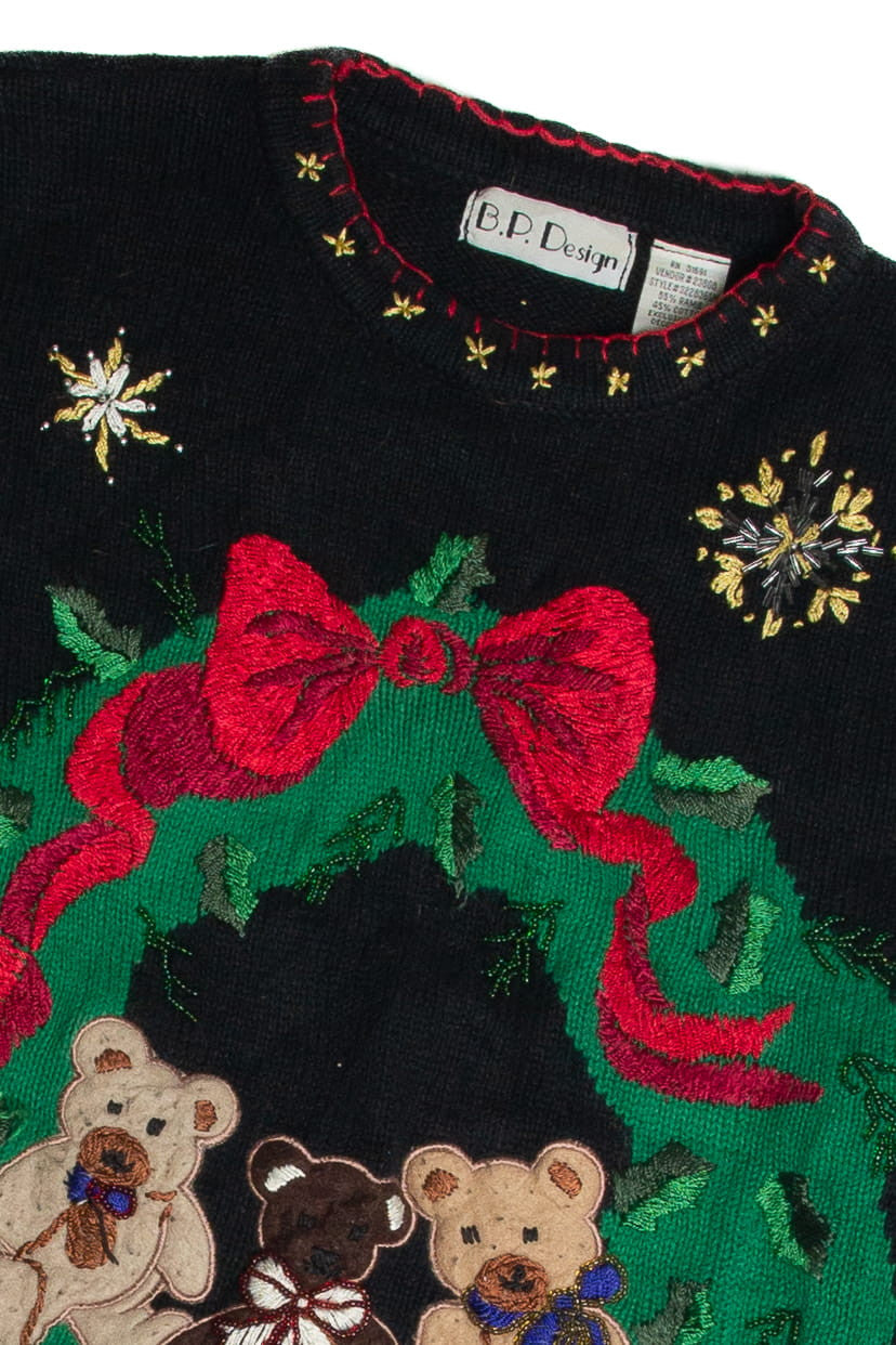Vintage Black Ugly Christmas Sweater 62599