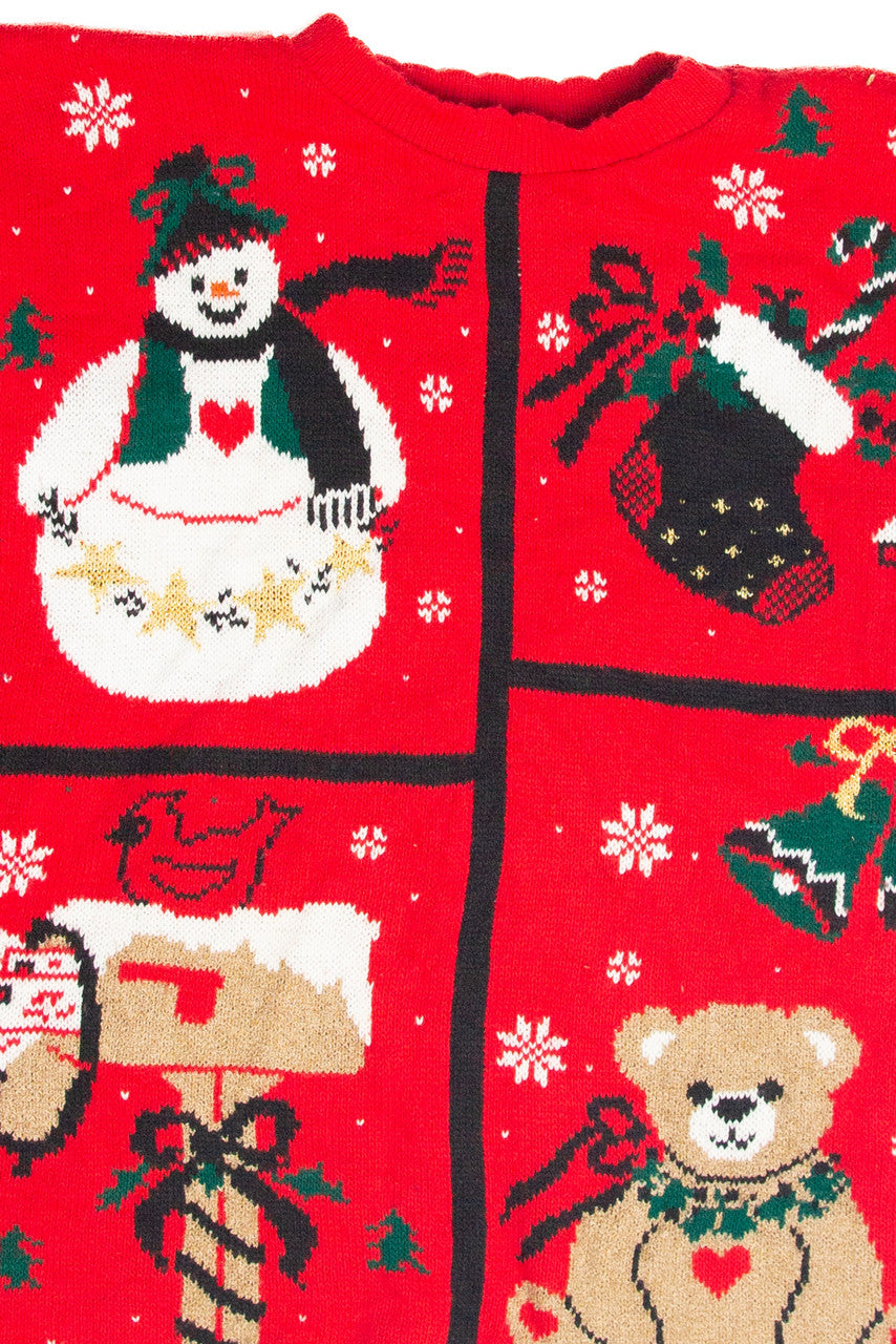 Vintage Red Ugly Christmas Pullover 63261