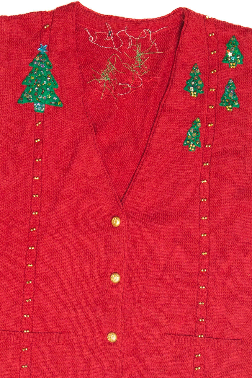 Vintage Red Ugly Christmas Vest 61976
