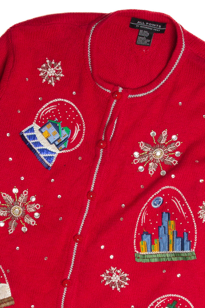 Vintage Red Ugly Christmas Cardigan 62648