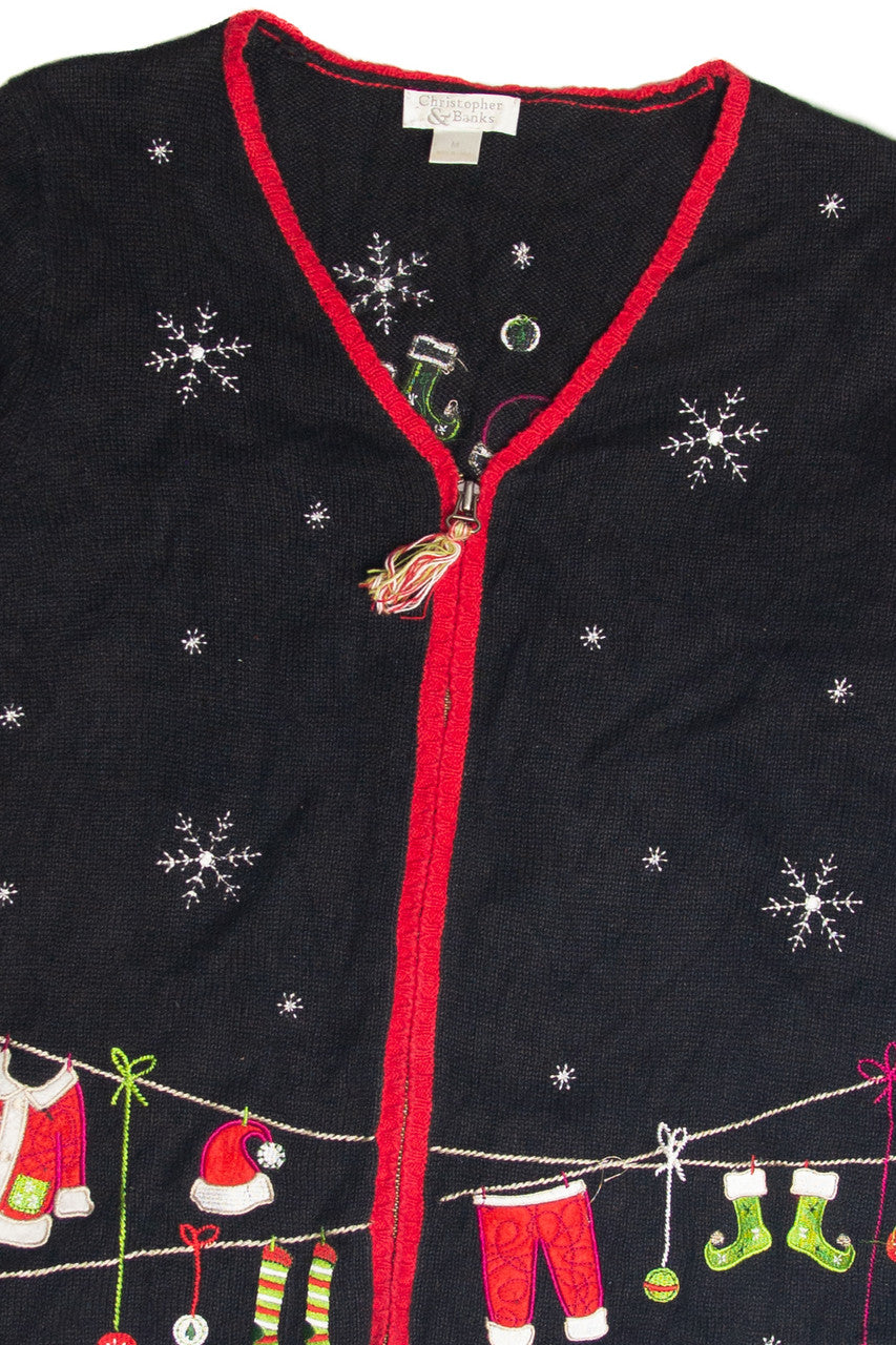 Vintage Black Ugly Christmas Cardigan 63112