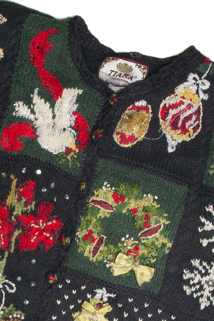 Vintage Black Ugly Christmas Cardigan 59900