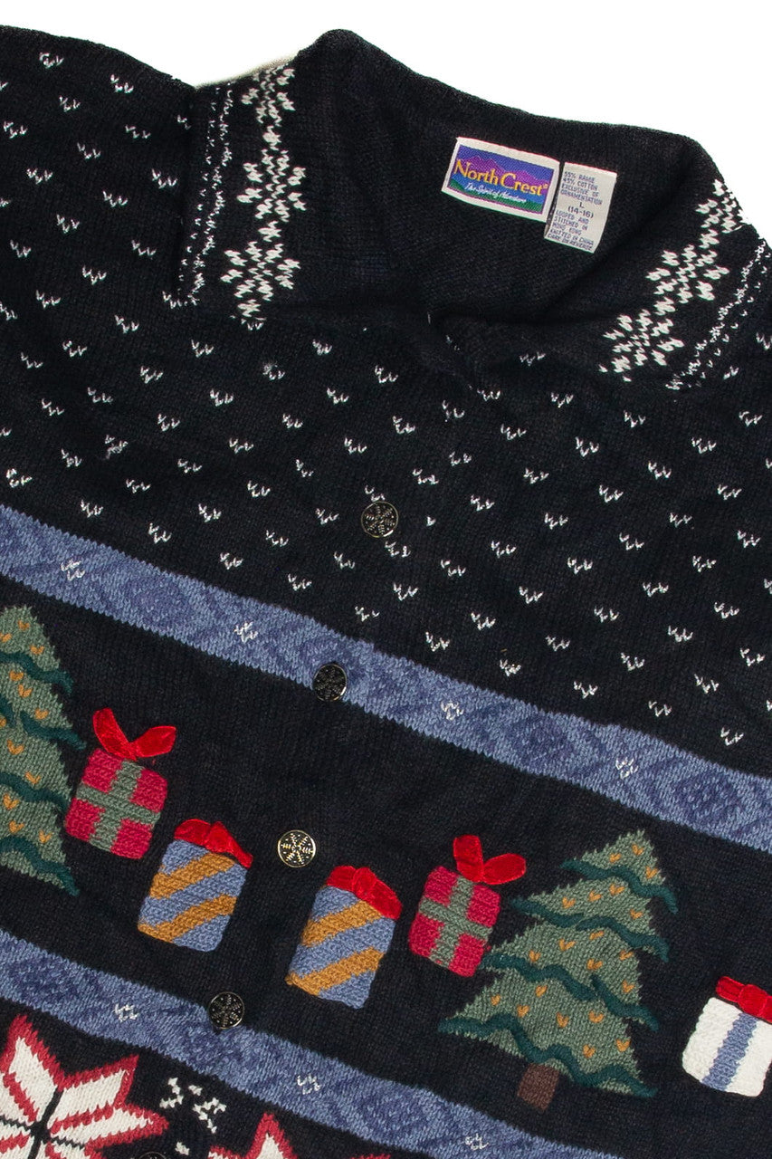 Vintage Black Ugly Christmas Cardigan 59813