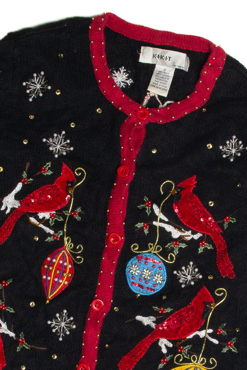 Vintage Black Ugly Christmas Cardigan 59858