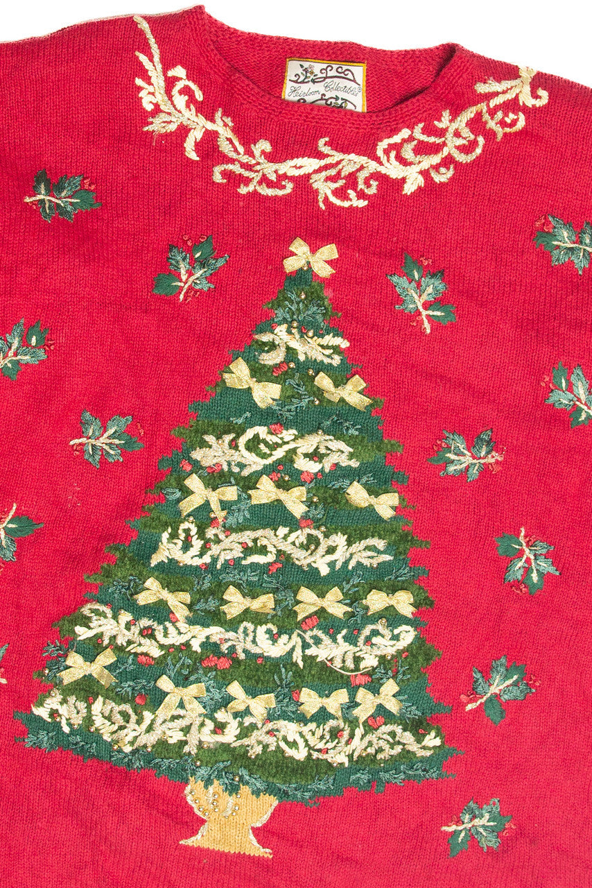 Vintage Red Ugly Christmas Pullover 63225