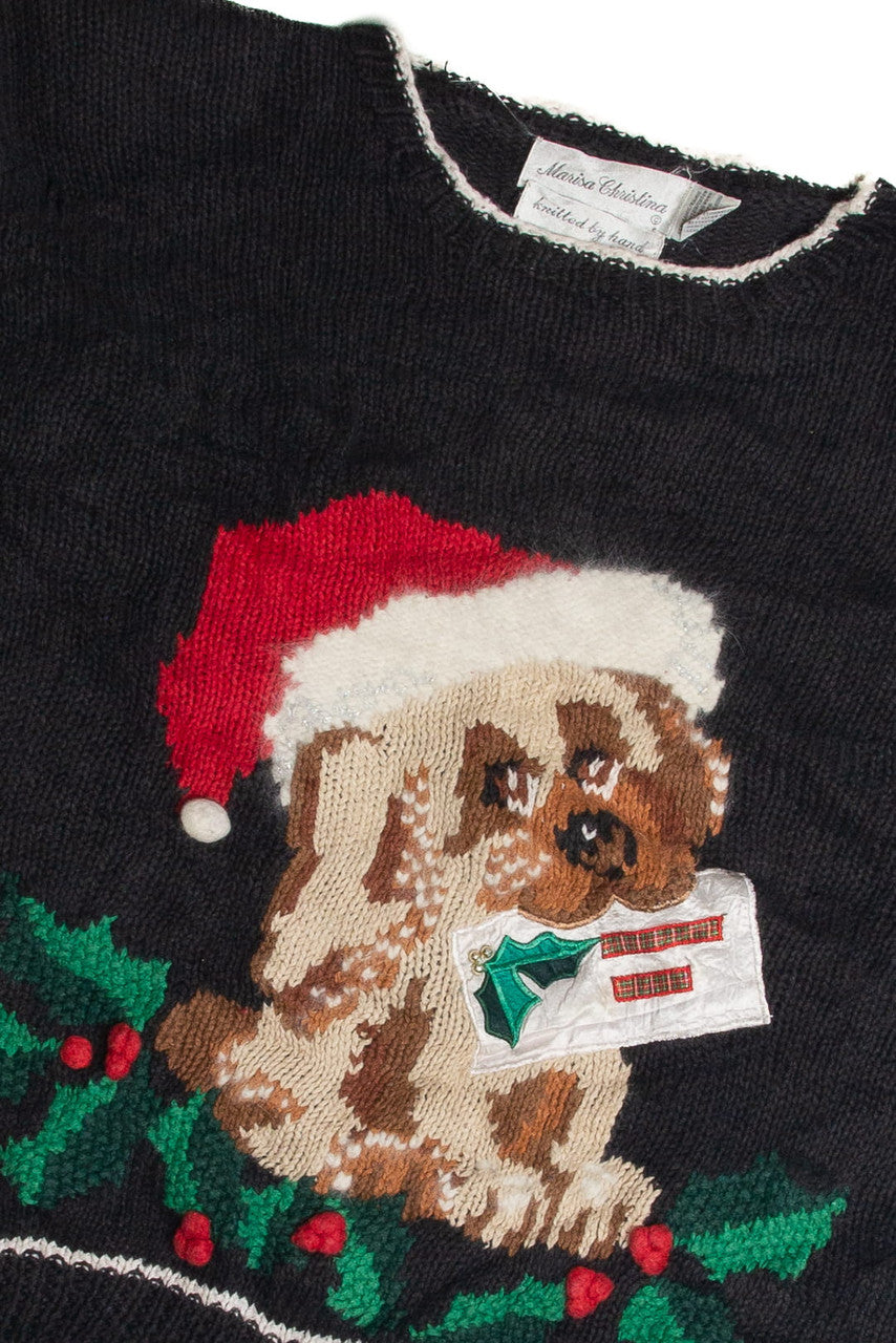 Vintage Black Ugly Christmas Sweater 62515