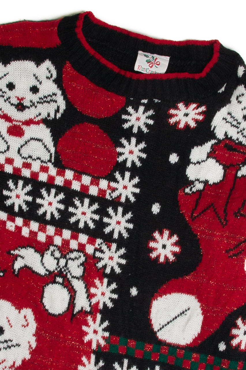 Vintage Cats Ugly Christmas Sweater 59603