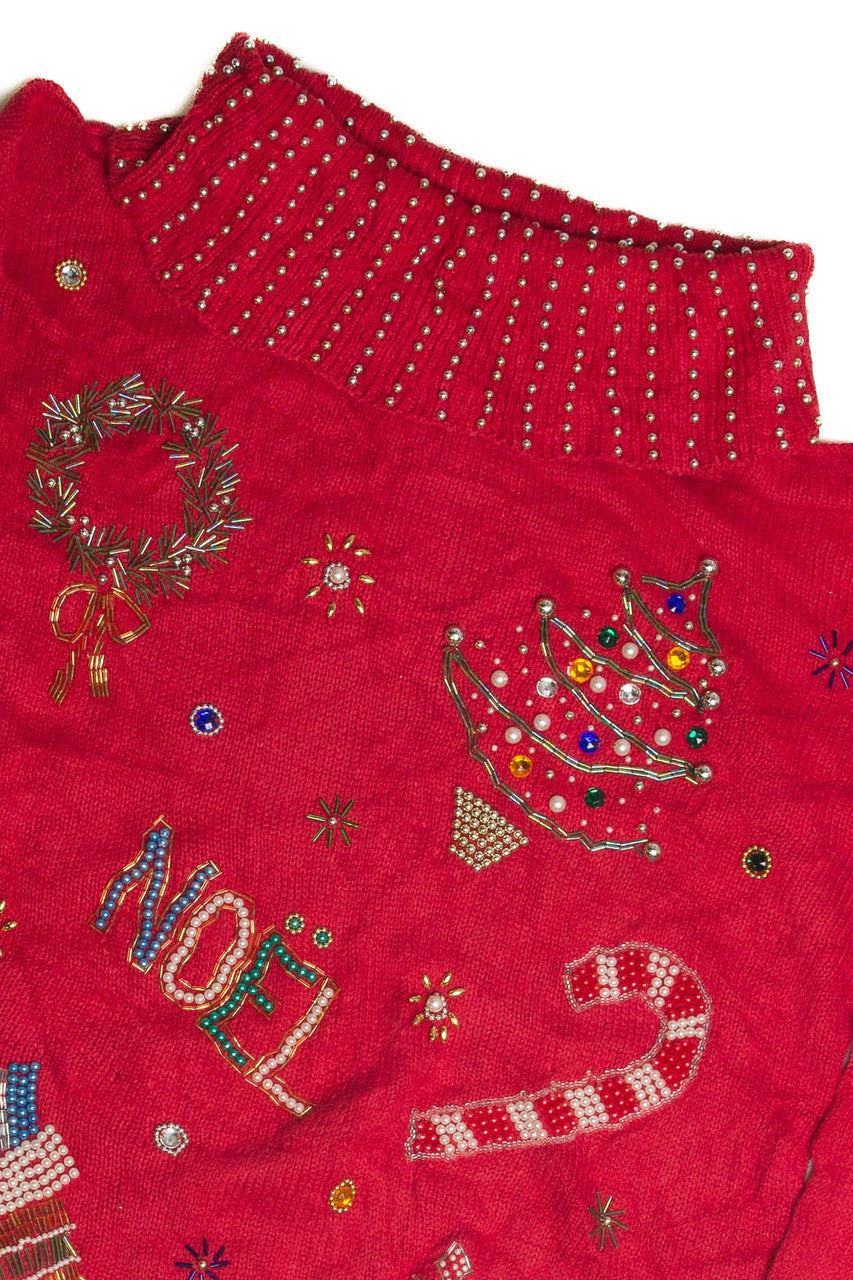 Vintage Red Ugly Christmas Sweater 59708