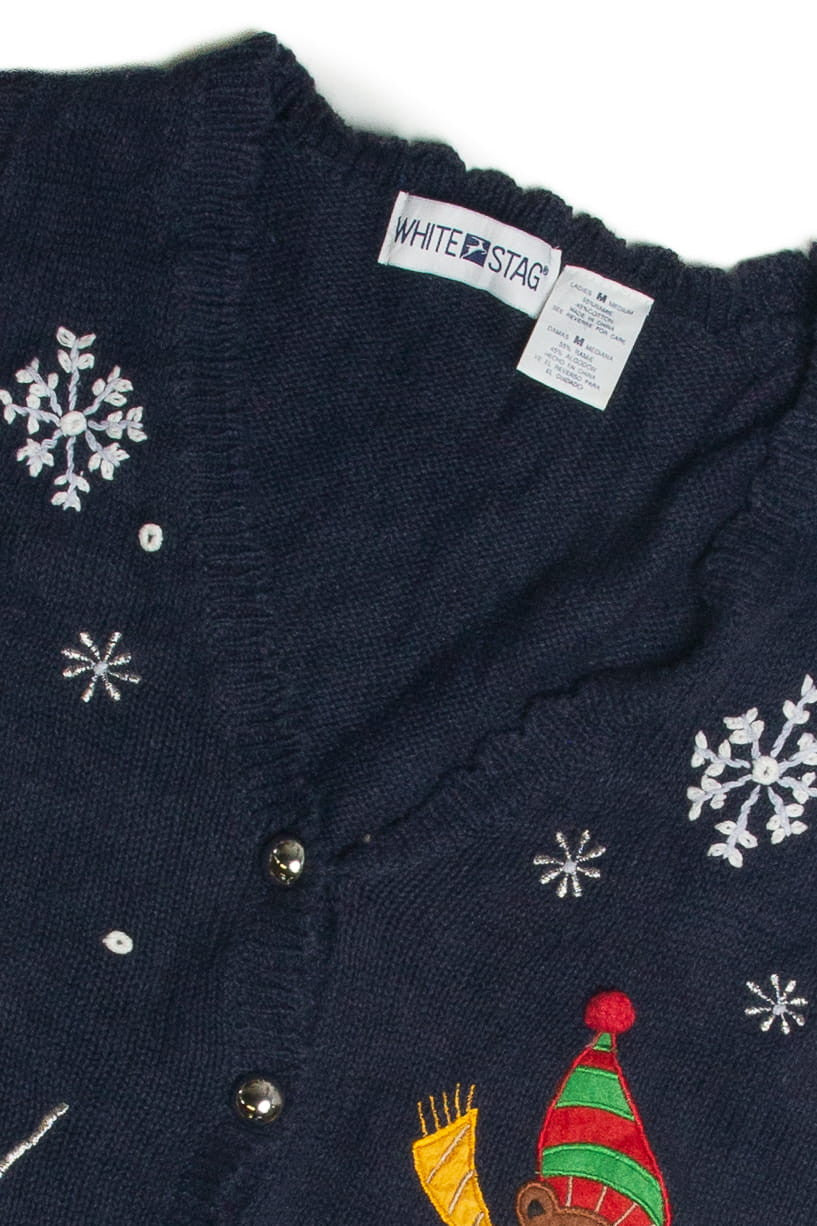 Vintage Blue Ugly Christmas Vest 60960