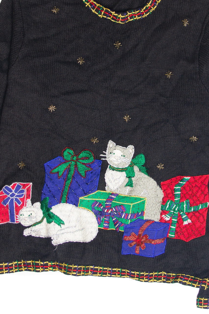 Vintage Black Ugly Christmas Pullover 63289