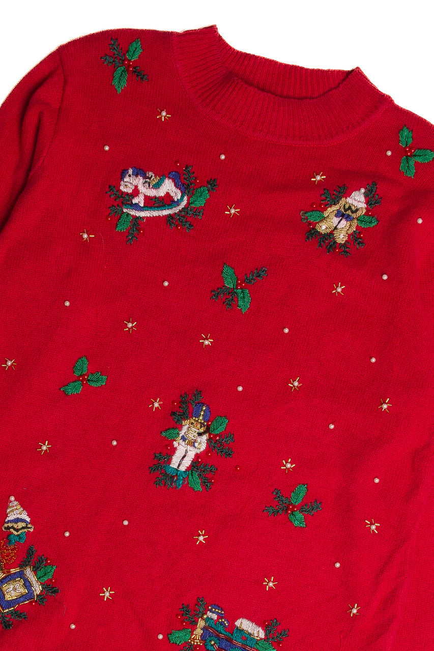 Vintage Red Ugly Christmas Sweater 62757