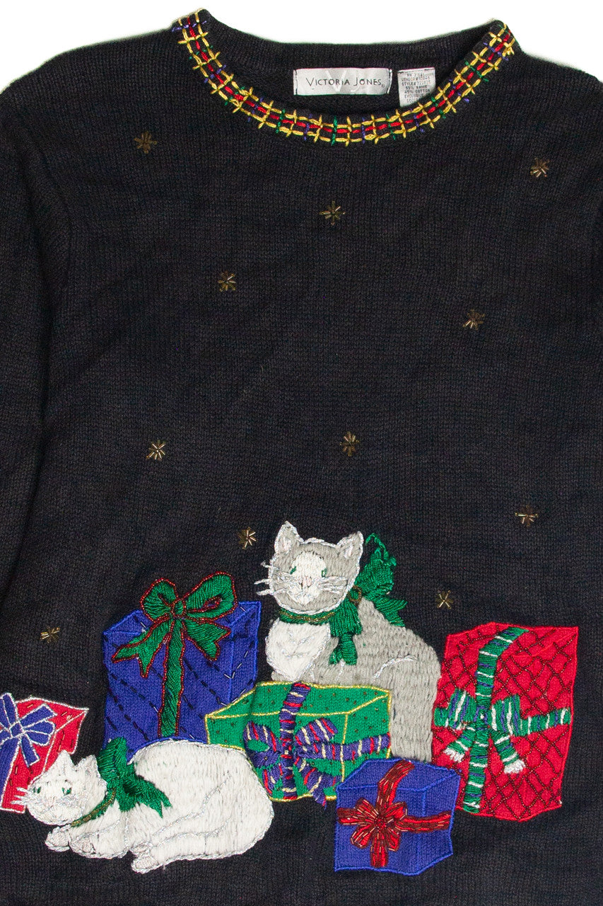 Vintage Black Ugly Christmas Pullover 63339