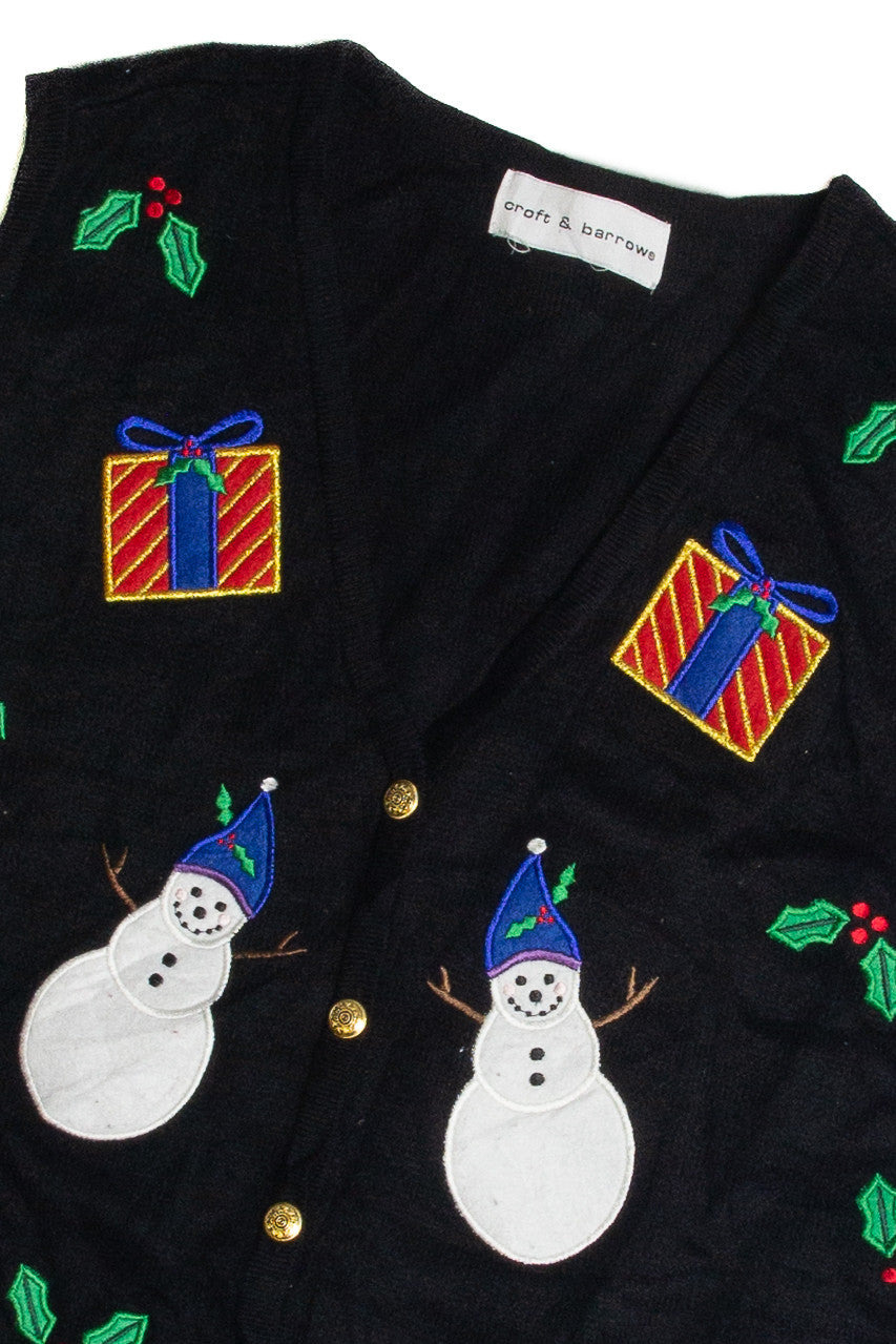 Vintage Black Ugly Christmas Vest 62285