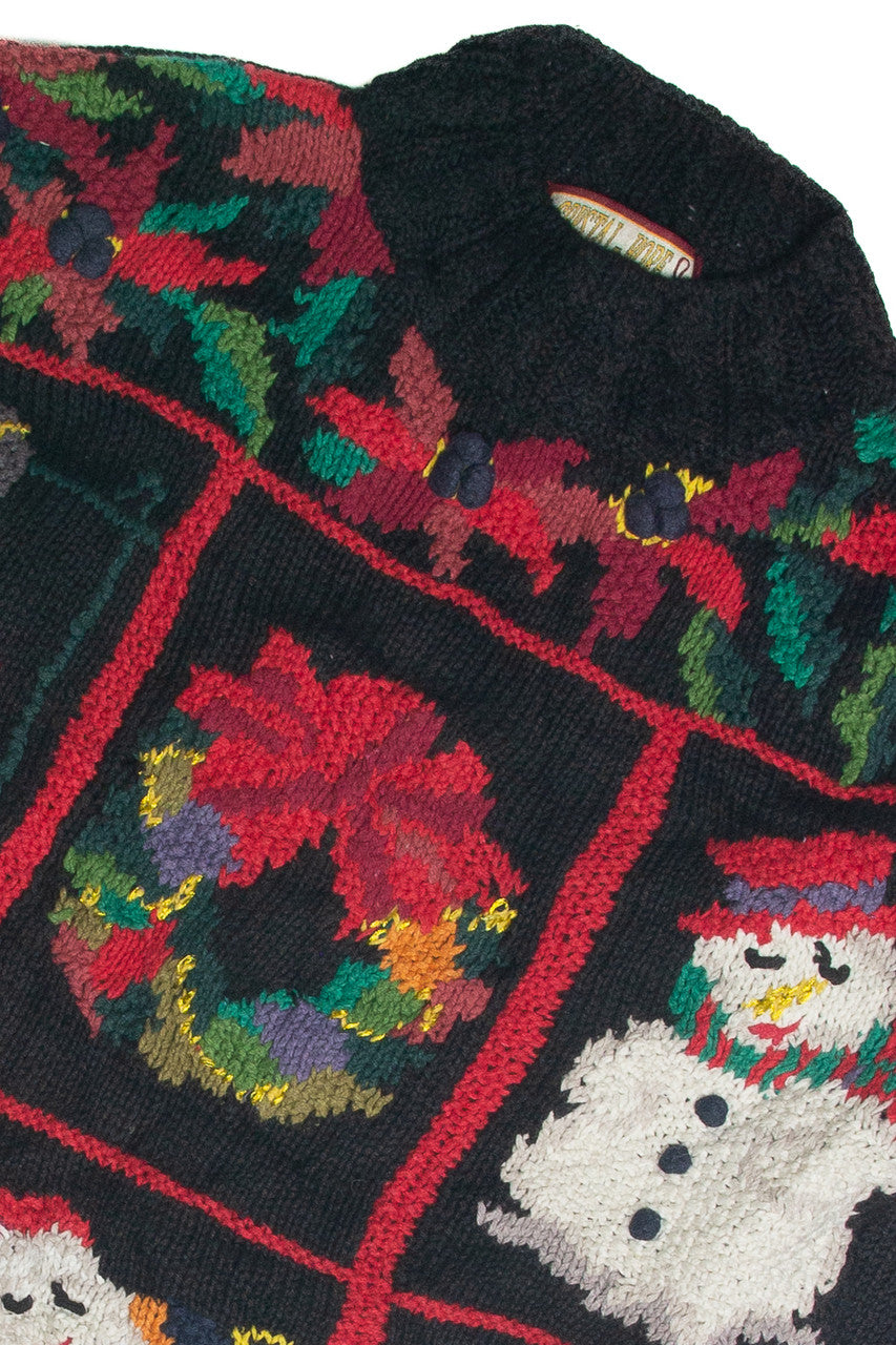 Vintage Black Ugly Christmas Sweater 59923