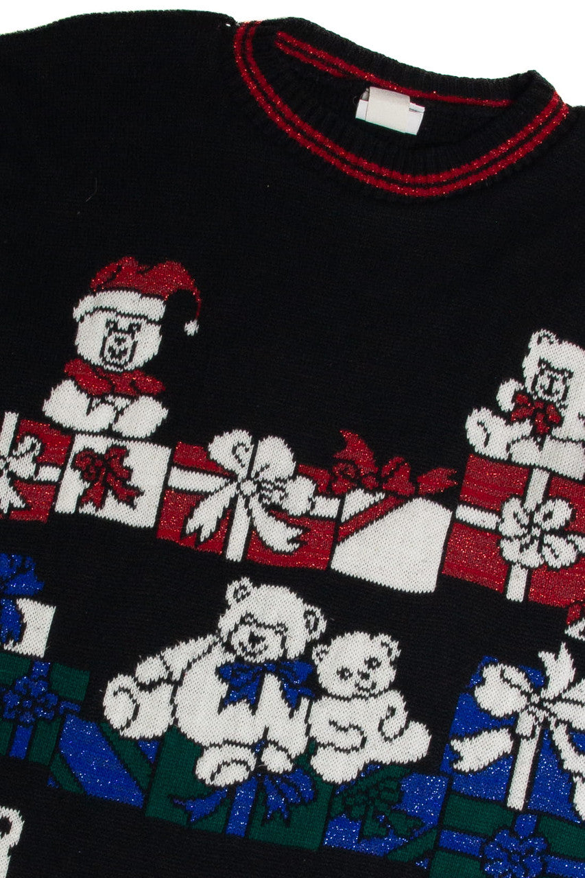 Vintage Black Ugly Christmas Sweater 62890