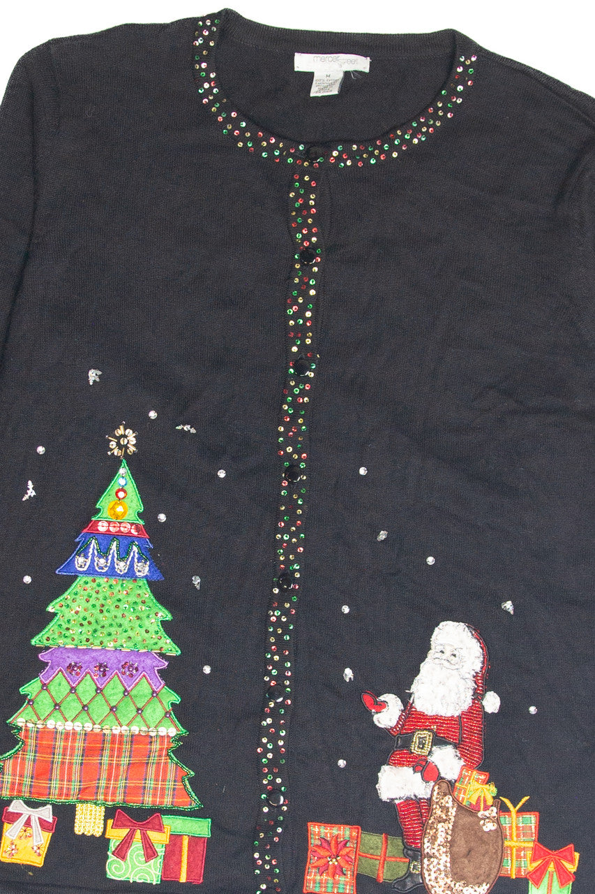 Vintage Black Ugly Christmas Cardigan 63251