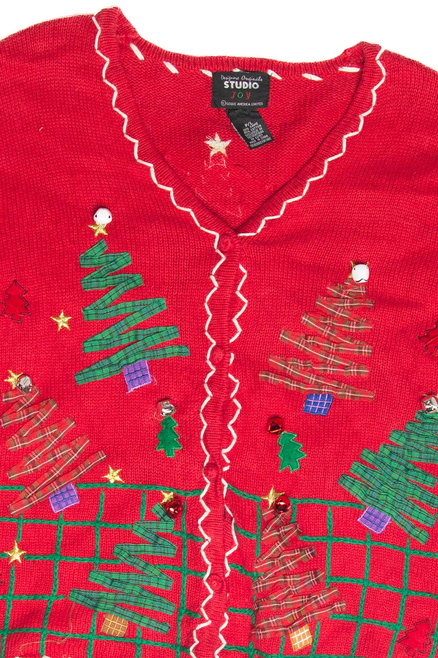 Vintage Red Ugly Christmas Cardigan 61922