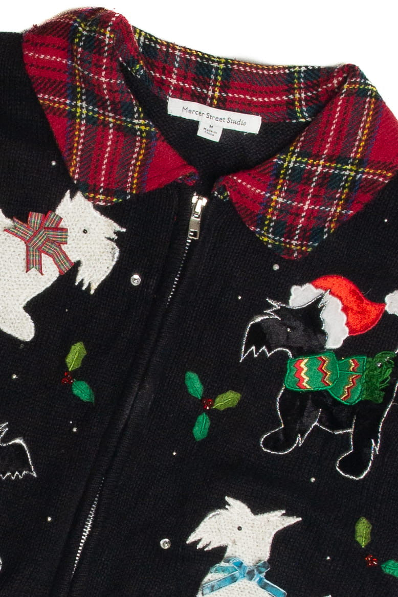 Vintage Black Ugly Christmas Cardigan 59745
