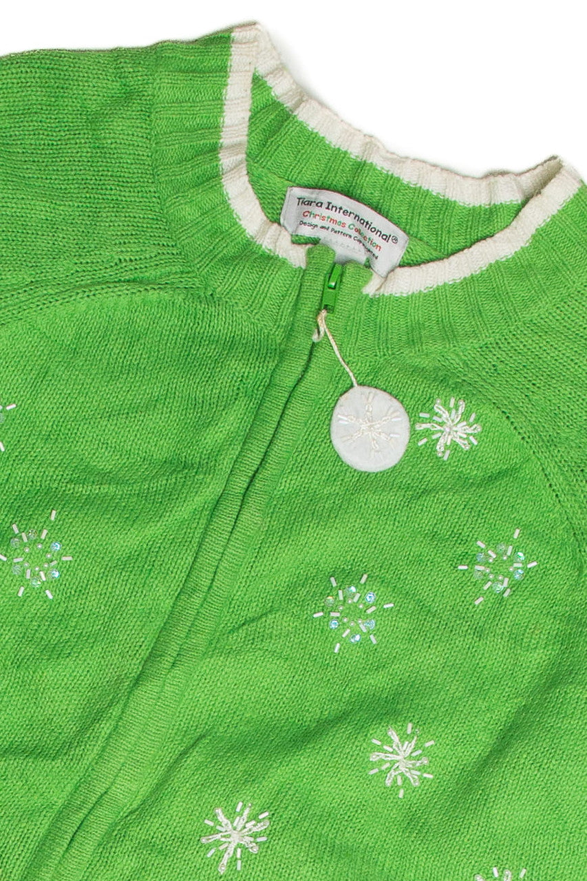 Vintage Green Ugly Christmas Cardigan 59797