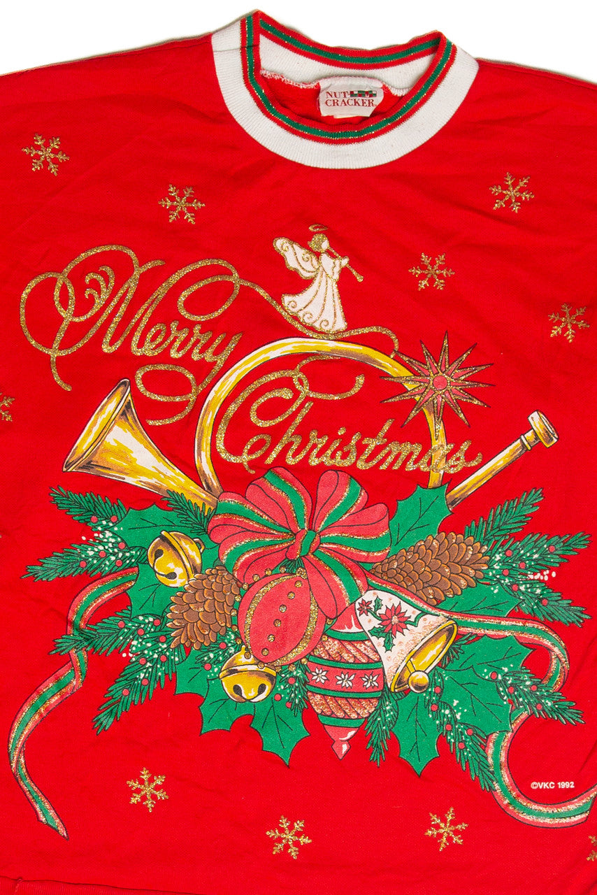 Vintage Red Holiday Sweatshirt (1992)