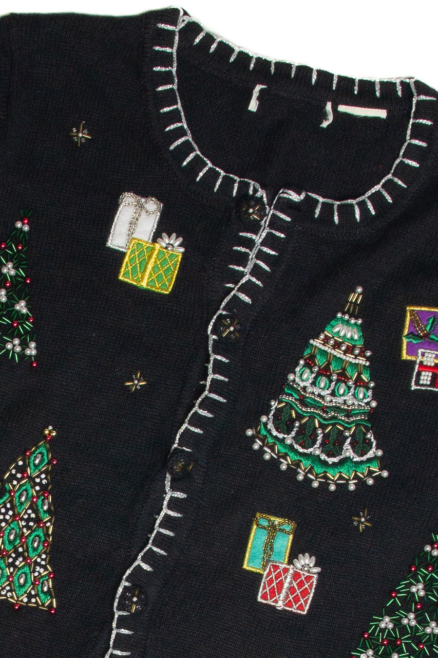 Vintage Black Ugly Christmas Cardigan 59847