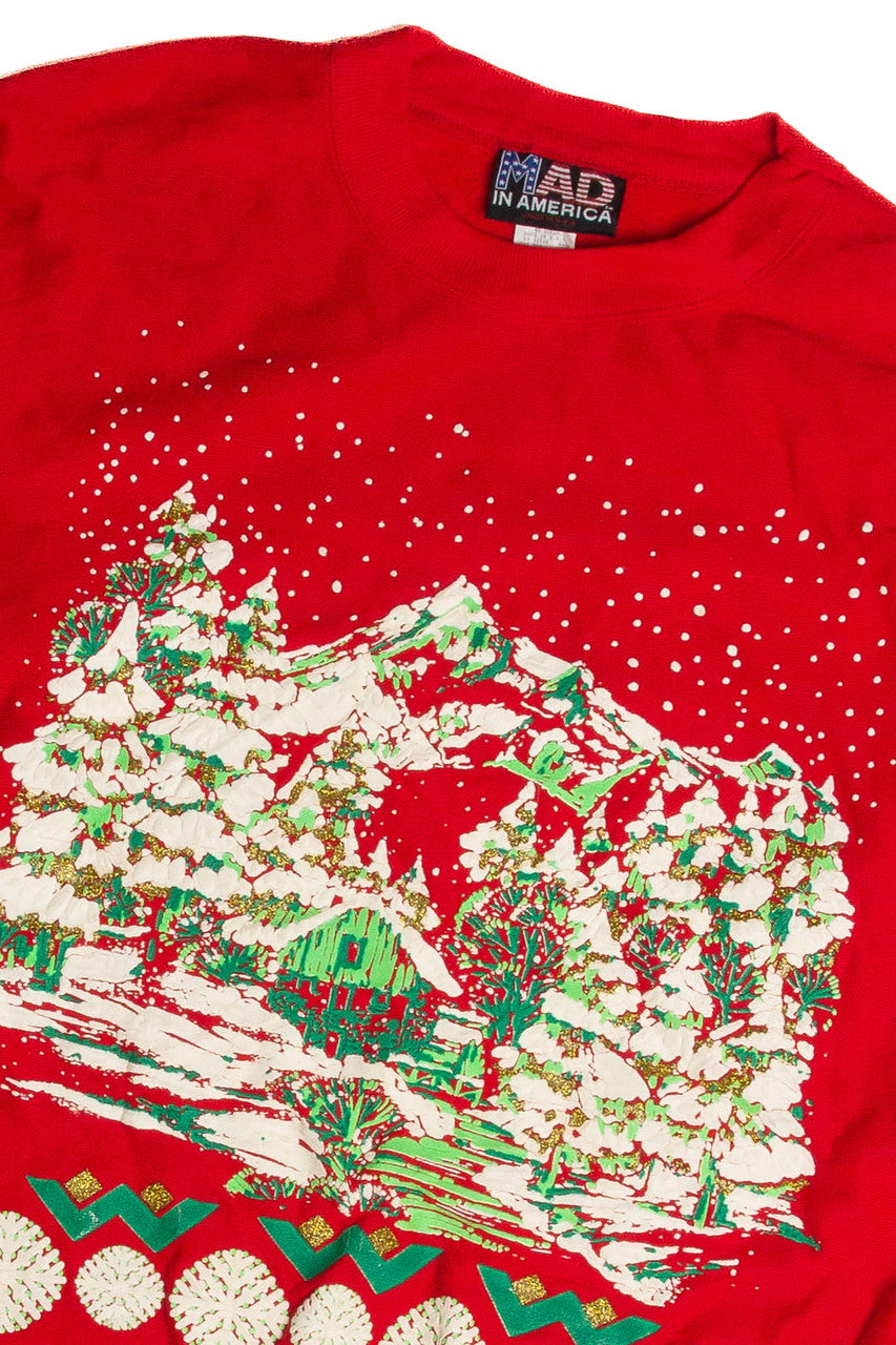 Vintage Red Christmas Sweatshirt 62497