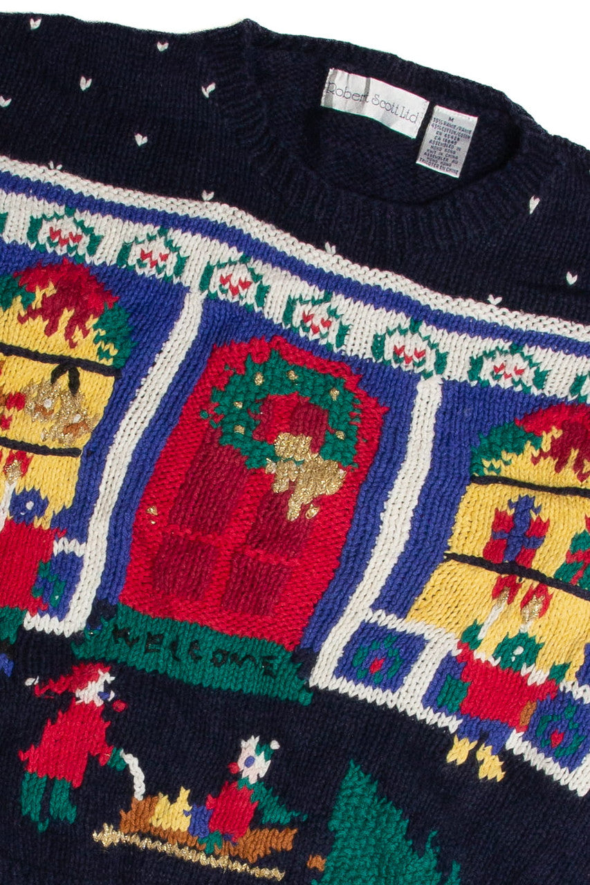 Vintage Black Ugly Christmas Sweater 62855