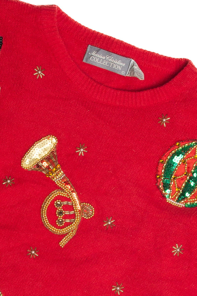 Vintage Red Ugly Christmas Sweater 62440