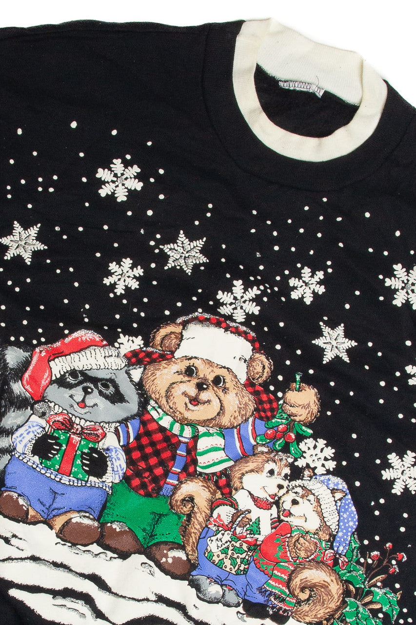 Vintage Black Christmas Sweatshirt 62526