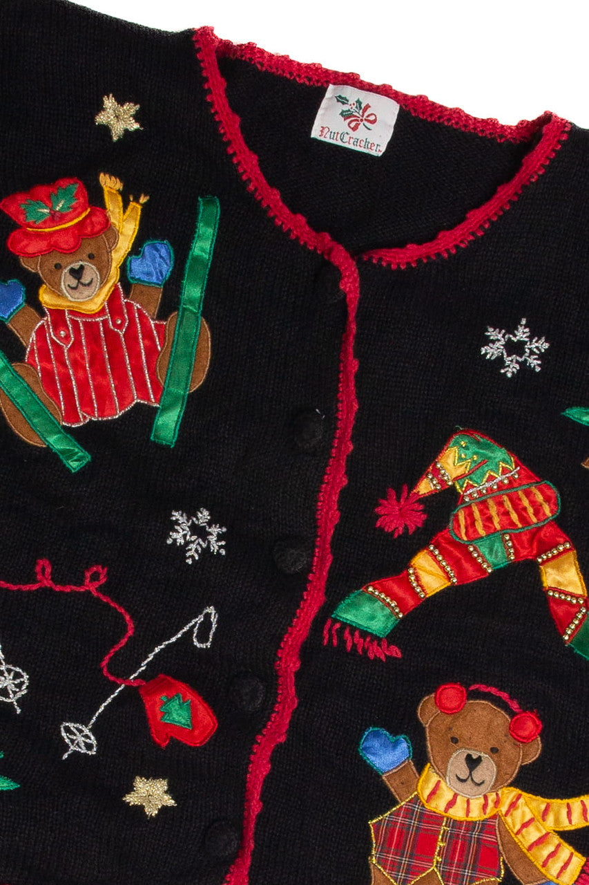 Vintage Black Ugly Christmas Cardigan 62873