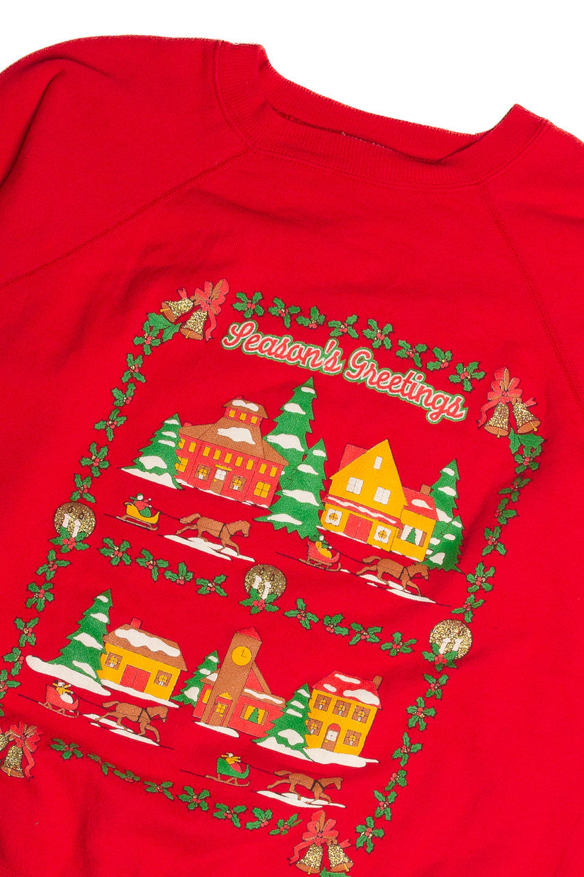 Vintage Red Christmas Sweatshirt 62578