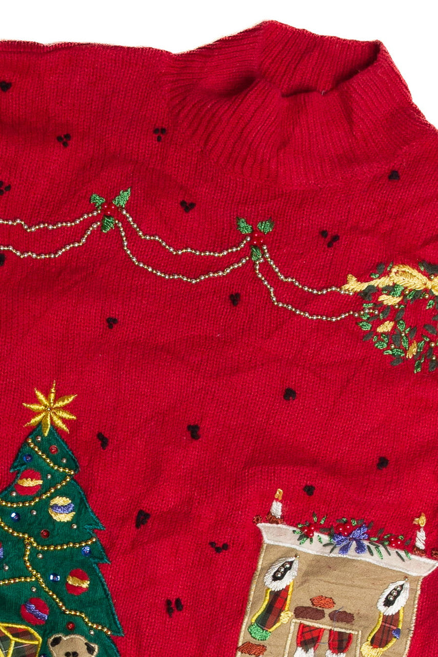 Vintage Red Ugly Christmas Sweater 62894