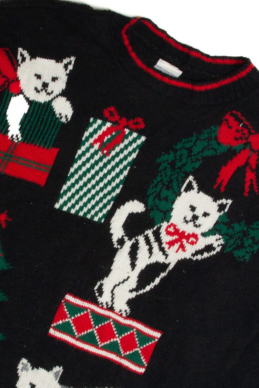 Vintage Cats Ugly Christmas Sweater 59578