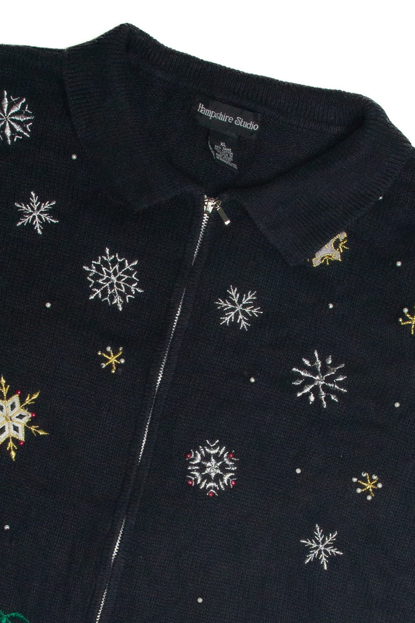 Vintage Black Ugly Christmas Cardigan 59698