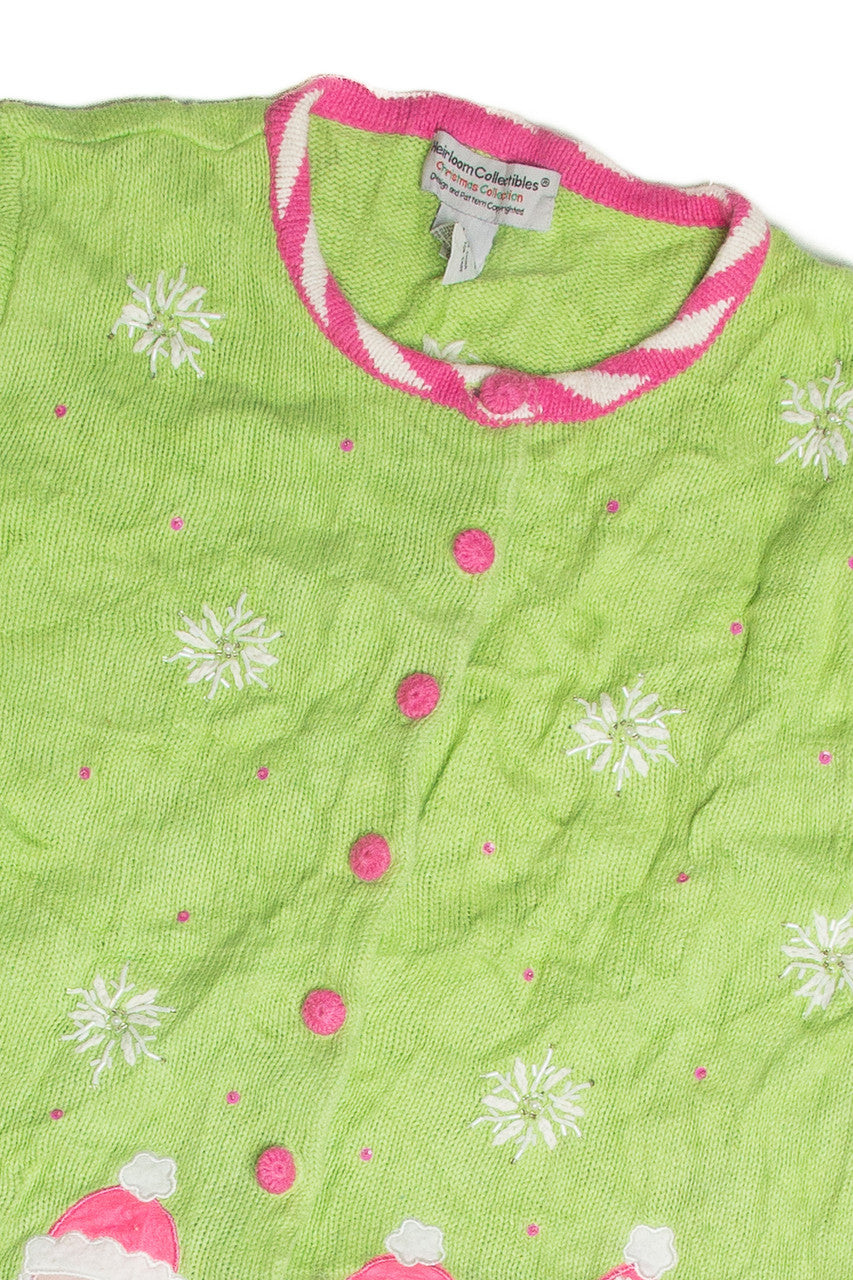 Vintage Green Ugly Christmas Cardigan 59906