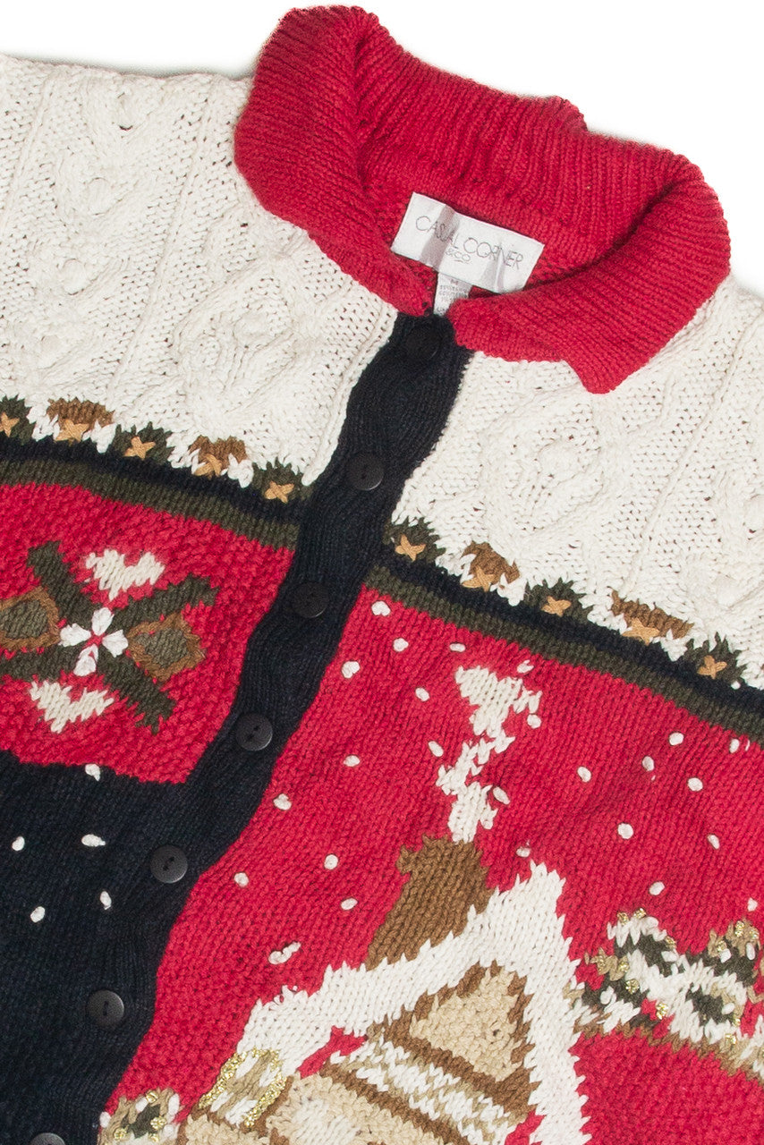 Vintage Red Ugly Christmas Cardigan 60906