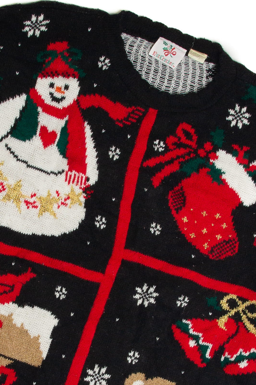 Vintage Black Ugly Christmas Sweater 59607