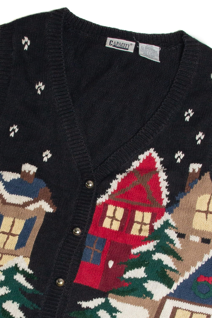 Vintage Black Ugly Christmas Vest 62680